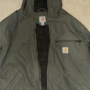 Carhartt Olive Hooded Jacket